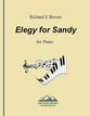 Elegy for Sandy piano sheet music cover